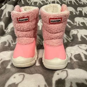 Toddler Hunter pink boots size 7